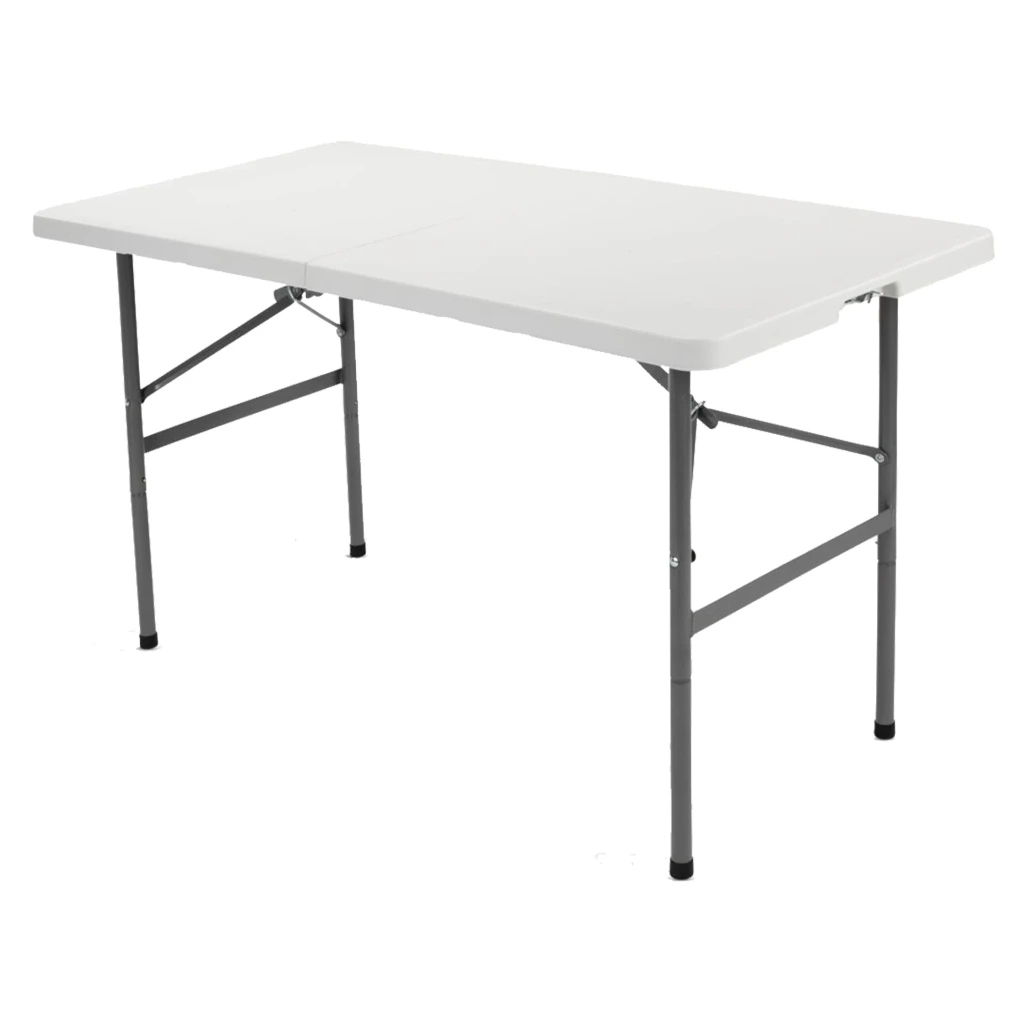 Table pliante blanche 62x124cm