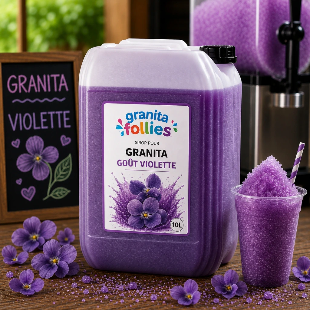 Sirop à Granita RTU 9L - Goût Violette