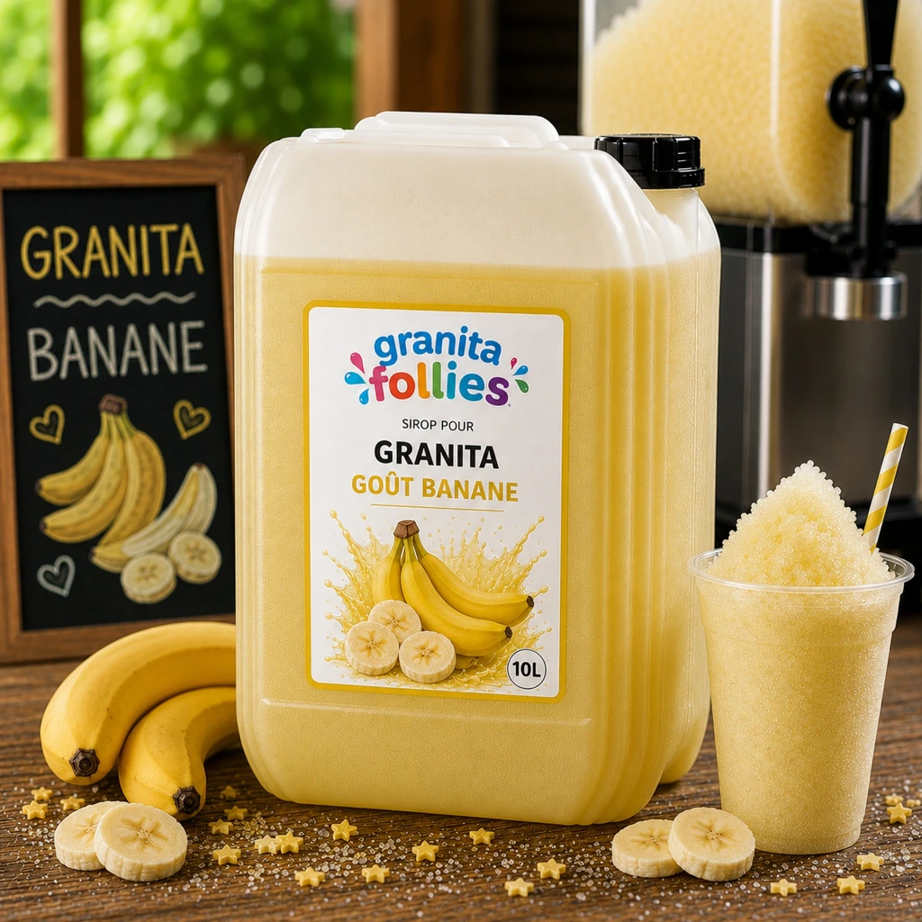 Sirop à Granita RTU 9L - Goût Banane