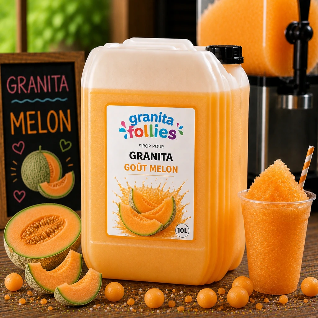 Sirop à Granita RTU 9L - Goût Melon